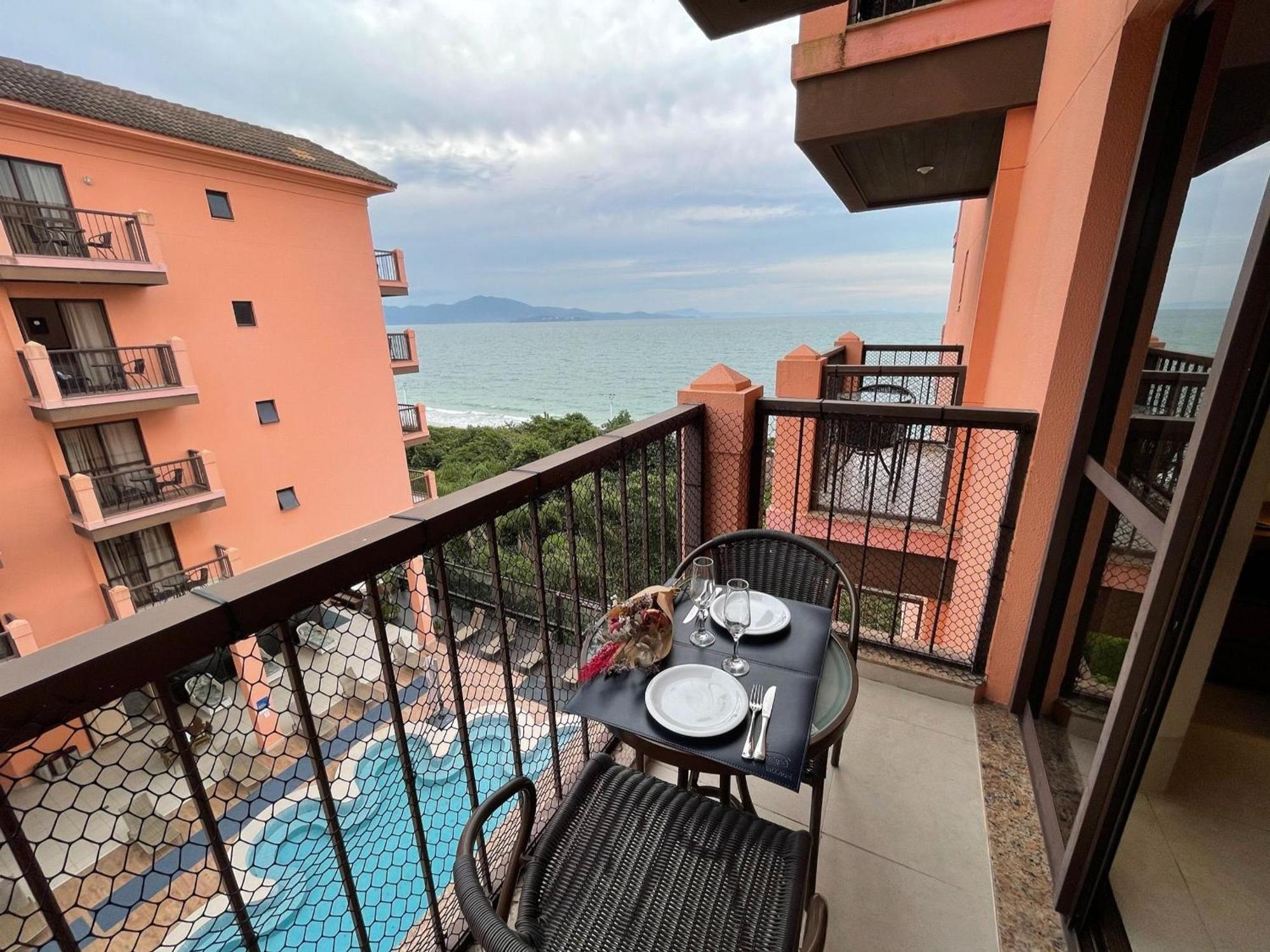 Resort Pe Na Areia - Studios Direto Com Proprietario Jbvjr Florianópolis Exterior foto
